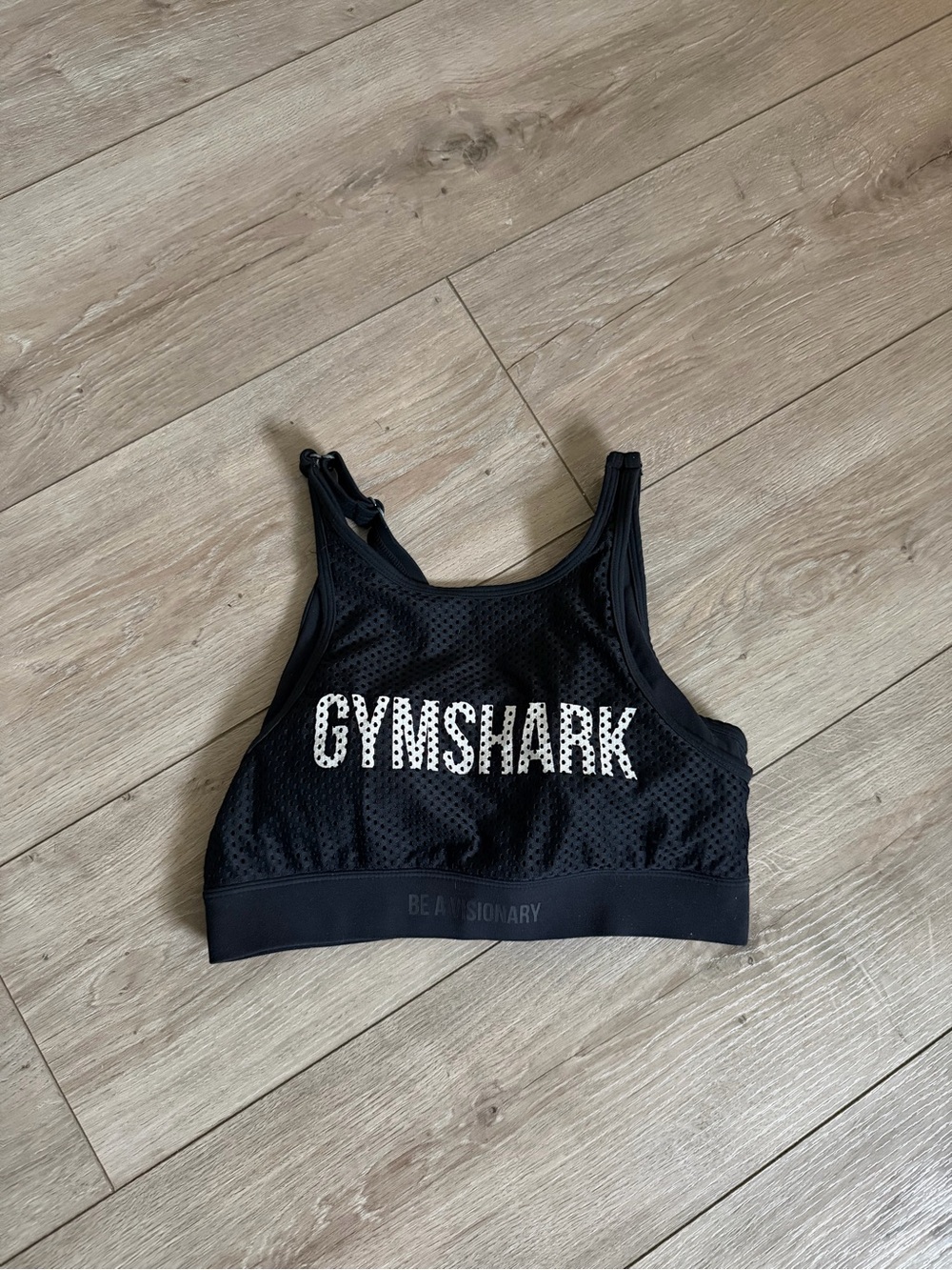 Gymshark High Support V-Neck Sports Bra Black
